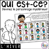 Qui est-ce? French oral communication game - l'hiver