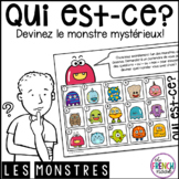 Qui est-ce? French oral communication game - les monstres