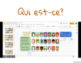 Qui est-ce? / Guess who! Interactive Game in Google Slides - FSL 