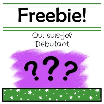 Preview of Qui suis-je? Debutant - Les artistes // French reading comprehension game