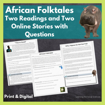 Preview of African Folktales Readings and Video Guide: Print and Digital