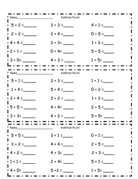 Quick Addition Assessments by Dana Emery | TPT