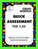 Quick Assessment 3.5A-Represent Problems(Addition and Subt