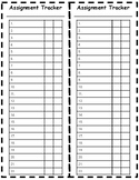 Quick Assignment Check Page (Half Sheet)