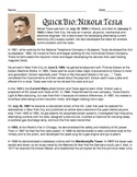 Quick Bio: Nikola Tesla