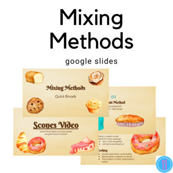 Preview of Quick Bread Mixing Methods Culinary Terms For The Bake Shop Google Slides 