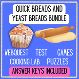 Quick Breads and Yeast Breads Unit BUNDLE Activities Puzzl