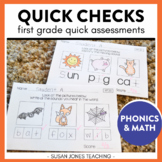 Common Core Assessments for 1st Grade: Quick Checks