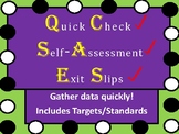 Quick Check       Exit Slips      Self-Assessment