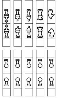 Printable chess boards and chess pieces for kids – Tim's Printables