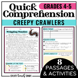 Quick Comprehension Passages | Reading Worksheets Activiti
