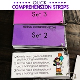 Quick Comprehension Strips