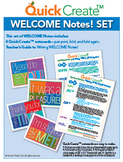 Quick Create!™ BACK-TO-SCHOOL WELCOME Notes Set