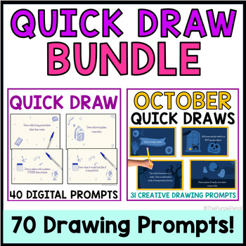 Preview of Quick Draw Elementary Brain Breaks Art Library Makerspace