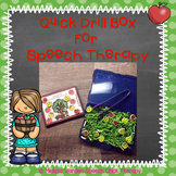 Quick Drill Boxes For Speech Therapy: Apples