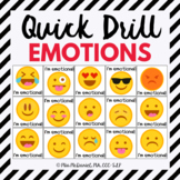 Quick Drill Emotions for speech therapy or any skill drill