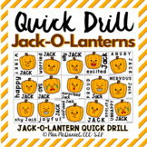 Quick Drill Jack-O-Lanterns for any skill