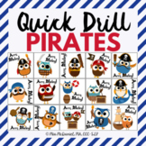 Quick Drill Pirates with "talk like a pirate" targets for drill