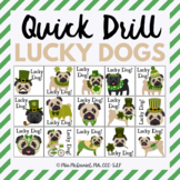 Quick Drill St. Patrick's Day Lucky Dogs for speech therap