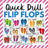 Quick Drill Summer Flip Flops for speech therapy or any sk