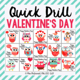 Quick Drill for Valentine's Day for speech therapy or any 