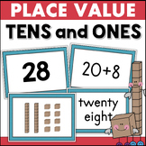 TENS & ONES Place Value Games & Mat 1st Grade Math Practic