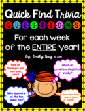 Quick Find Trivia Question Center