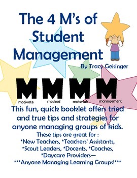 Preview of Quick Guide to Student Management, the 4M's of Classroom Management