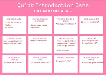 creative introduction games