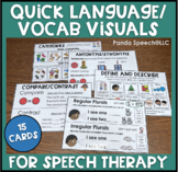 Quick Language and Vocabulary Visuals for Speech Therapy
