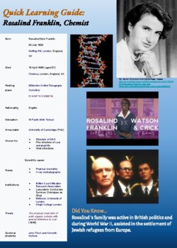 Preview of Quick Learning Guide, Rosalind Franklin, Chemist