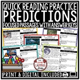 Making Predictions Reading Comprehension Passages and Ques