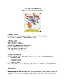 Preview of Quick Movement Lesson Plan for Silly Sally by Audrey Wood