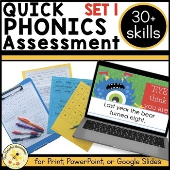 Preview of Quick Phonics Assessment SET 1 - Progress Monitoring - UFLI Foundations aligned