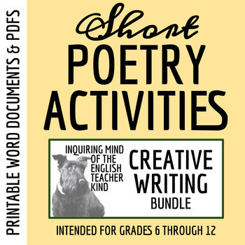 creative writing poetry activities high school