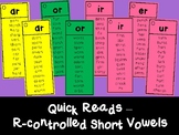 Quick Reads - R-Controlled Short Vowels - Word Work Phonic