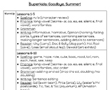 Quick Reference to Topics Taught in Second Grade Superkids