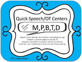 Quick Speech/OT Centers (RtI, Phonics, Articulation, thera