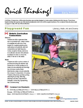 Preview of Quick Thinking - Playground Fun