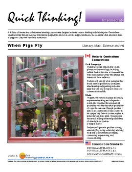 Preview of Quick Thinking - When Pigs Fly