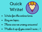 Quick Write Guidelines for Everyday Prompts