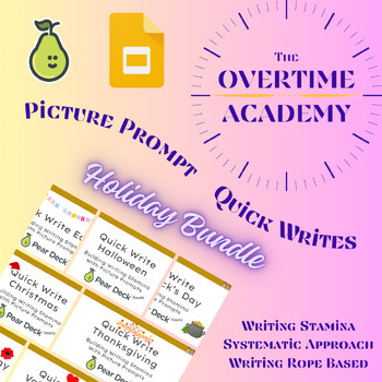 Preview of Quick Write - Visual Prompts - Holiday Bundle