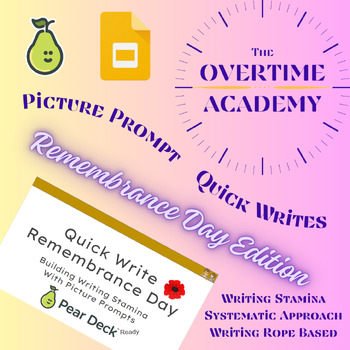 Preview of Quick Write - Visual Prompts - Remembrance Day Edition