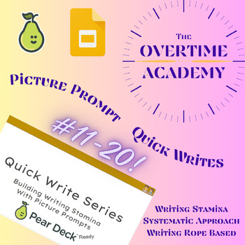 Preview of Quick Write - Visual Prompts - Series 11 Through 20