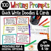 Quick Write Daily Journal Prompts: Mindful Coloring Writin