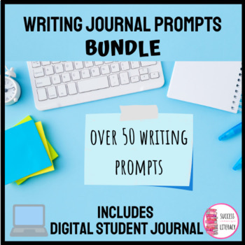 Preview of Quick Writes Writing Journal Prompts & Journal for Middle or High School BUNDLE