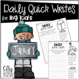 January Quick Writing Prompts for BIG KIDS