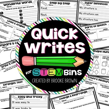 Quick Writes for STEM Bins™
