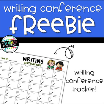 Preview of Quick Writing Conference Log {FREEBIE}