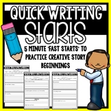 Quick Writing Starts - Distance learning